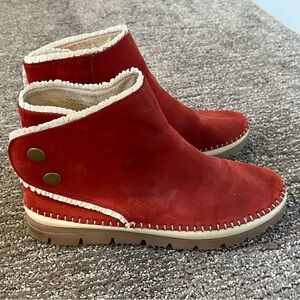 Jacques Levine Suede Booties